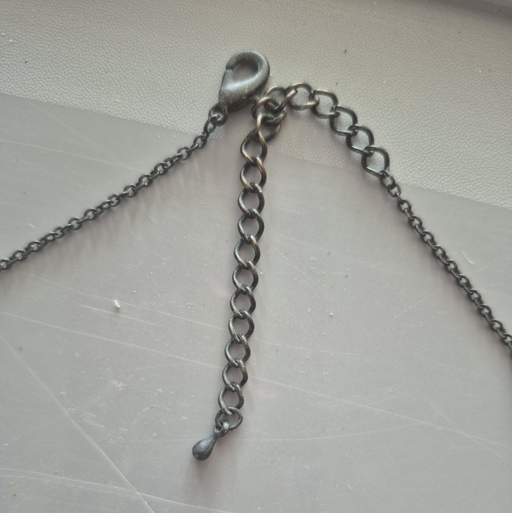 VINTAGE Late 90s Elegant Black Sparkly Beaded Necklace personal collection - Picture 3 of 7
